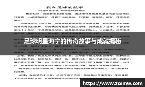 足球明星海宁的传奇故事与成就揭秘